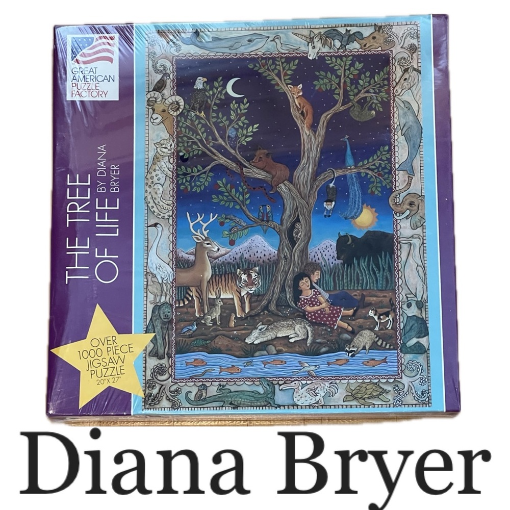 🧩NEW The Tree of Life 1000 Vintage1996 Jigsaw Puzzle Diana Bryer Sealed Box